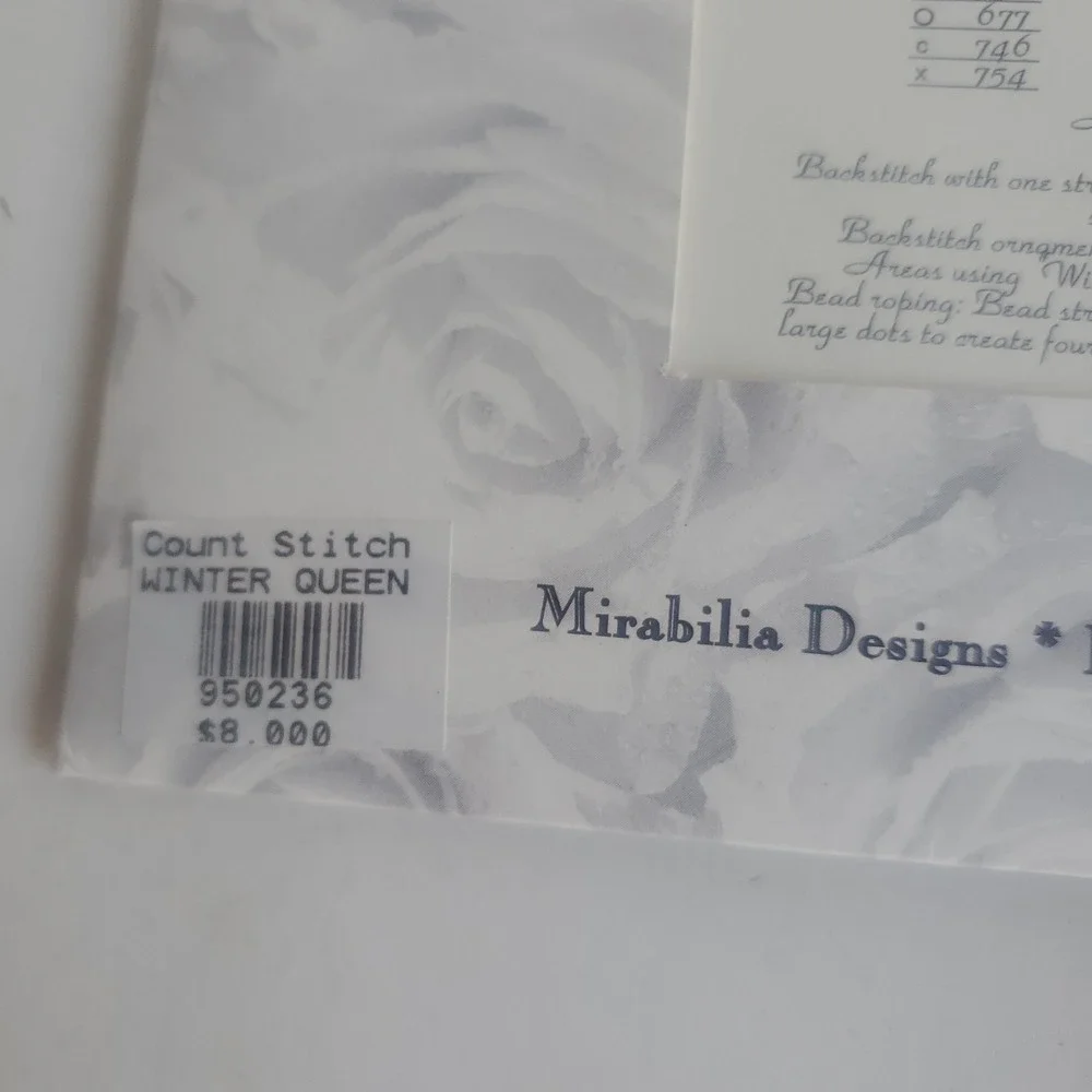 Mirabilia Cross Stitch Pattern Winter Queen Vintage Retired HTF Sealed NOS